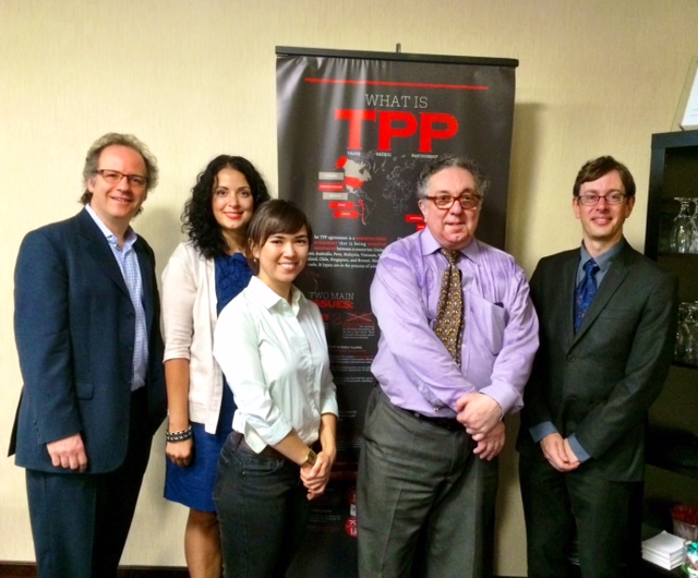 Stop Secret Copyright Treaties TPP experts briefing in Ottawa, 7-9-2014